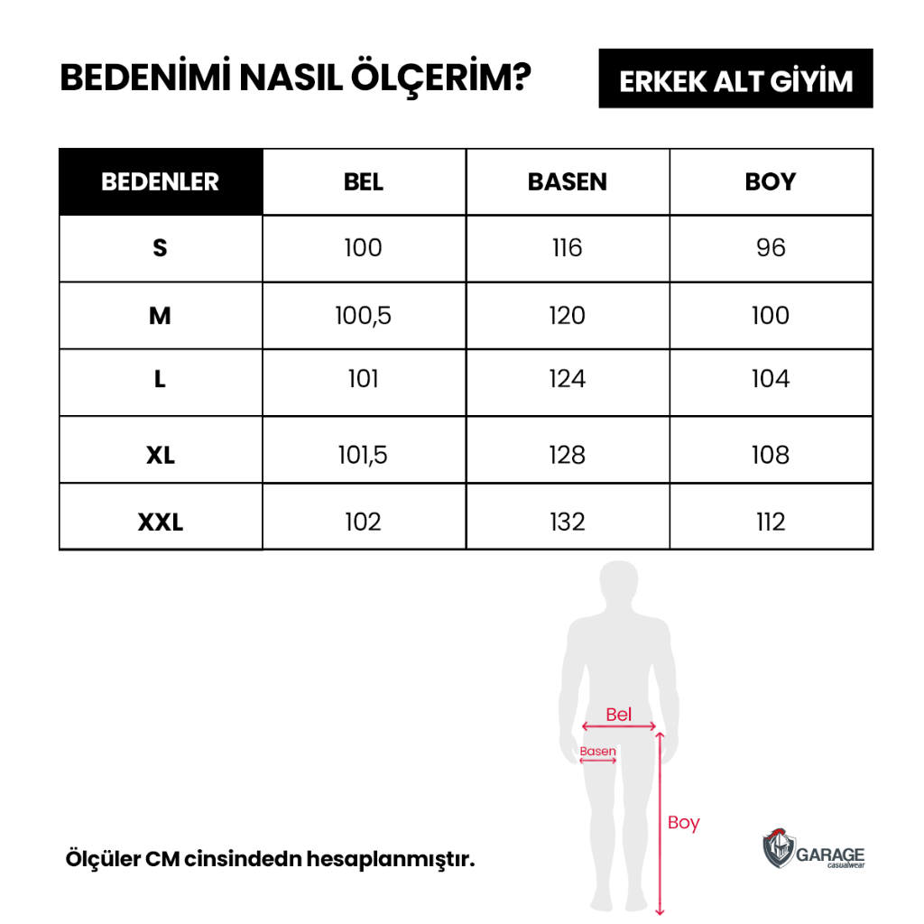 Erkek Tek Alt Eşofman Duble Paça Siyah 1204 - 6