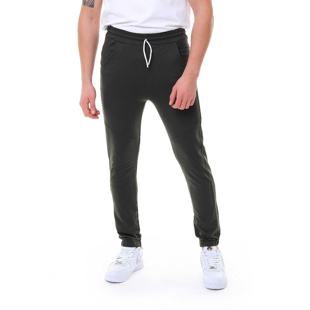 Erkek Tek Alt Eşofman Jogger Haki 1064 