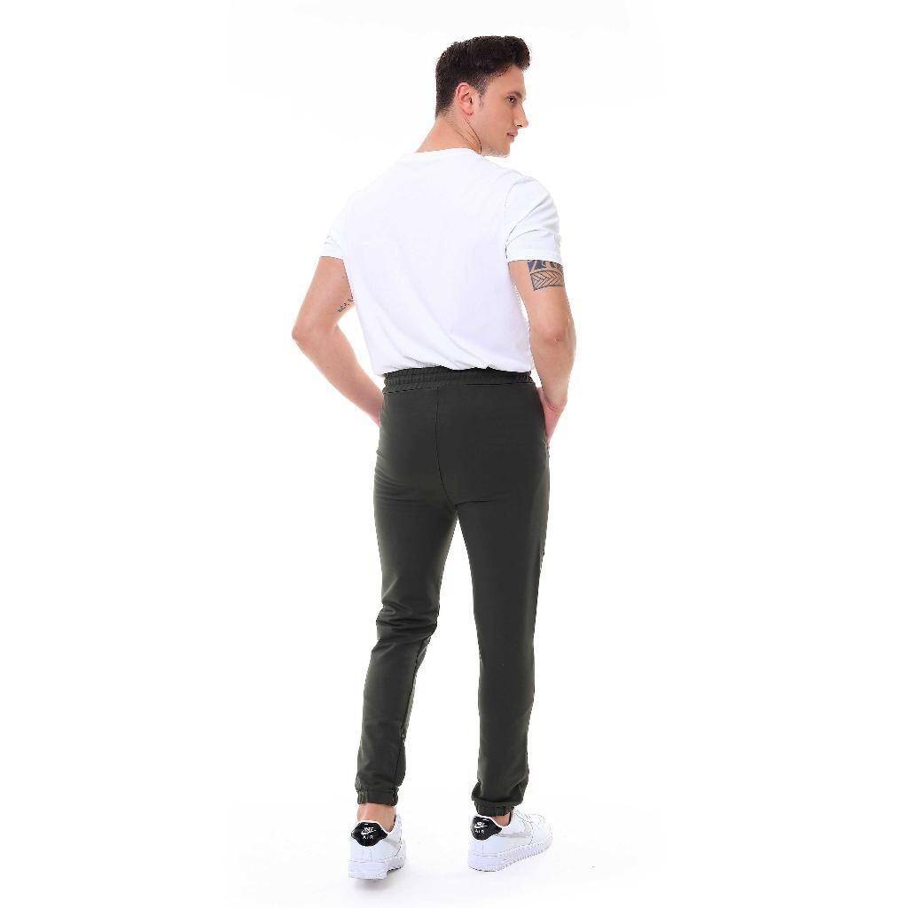 Erkek Tek Alt Eşofman Jogger Haki 1064 - 5