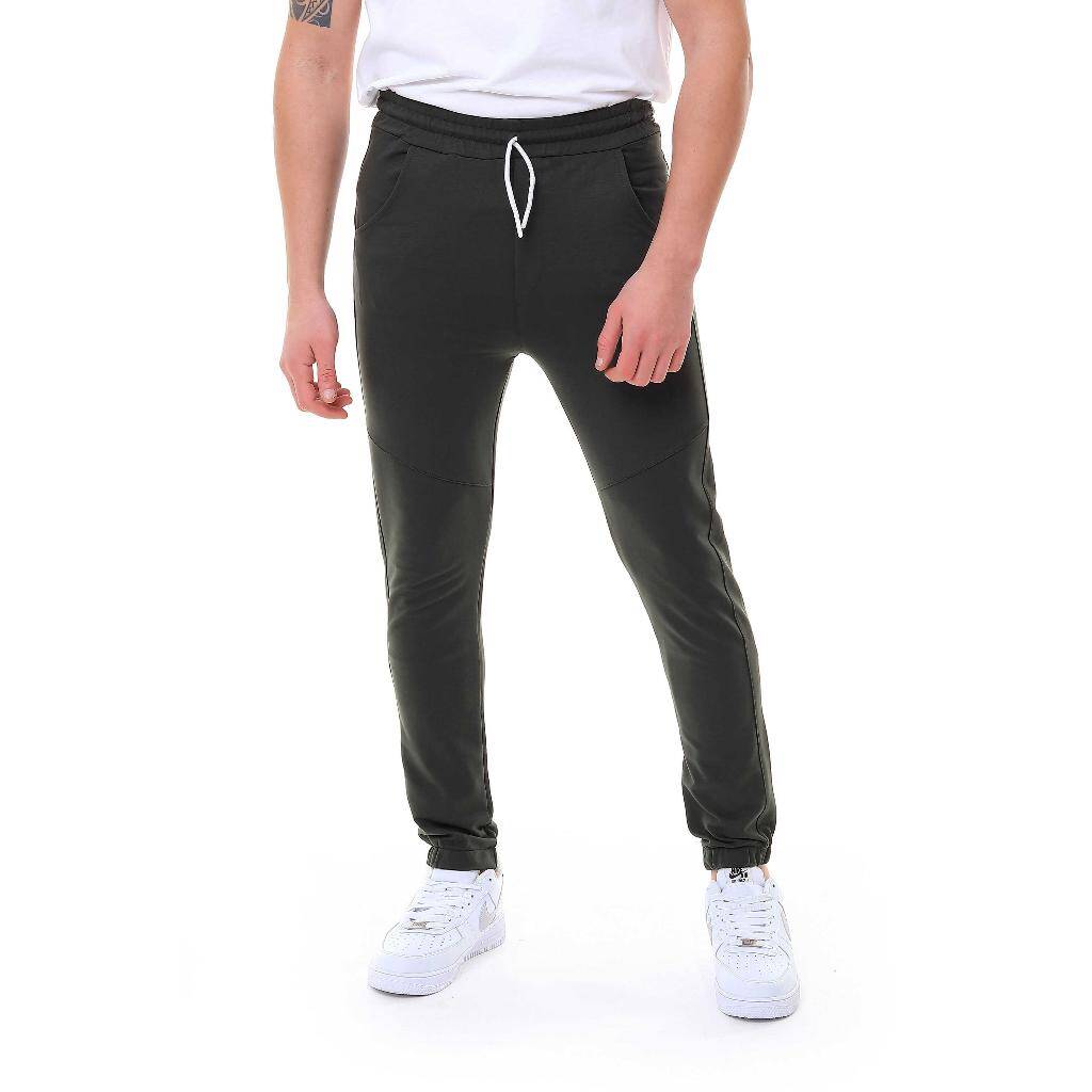 Erkek Tek Alt Eşofman Jogger Haki 1064 - 1