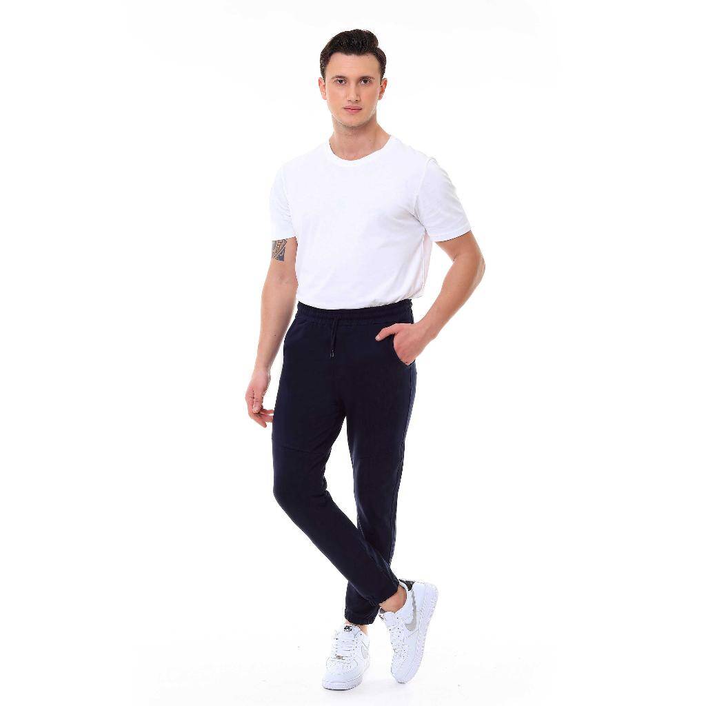 Erkek Tek Alt Eşofman Jogger Lacivert 1064 - 2