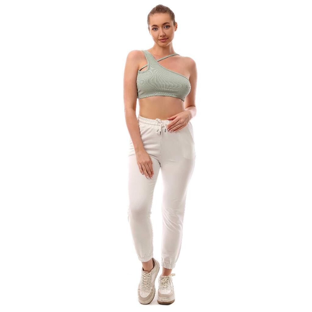 Fitilli Çapraz Askılı Crop Top Büstiyer Mint 35200 - 2