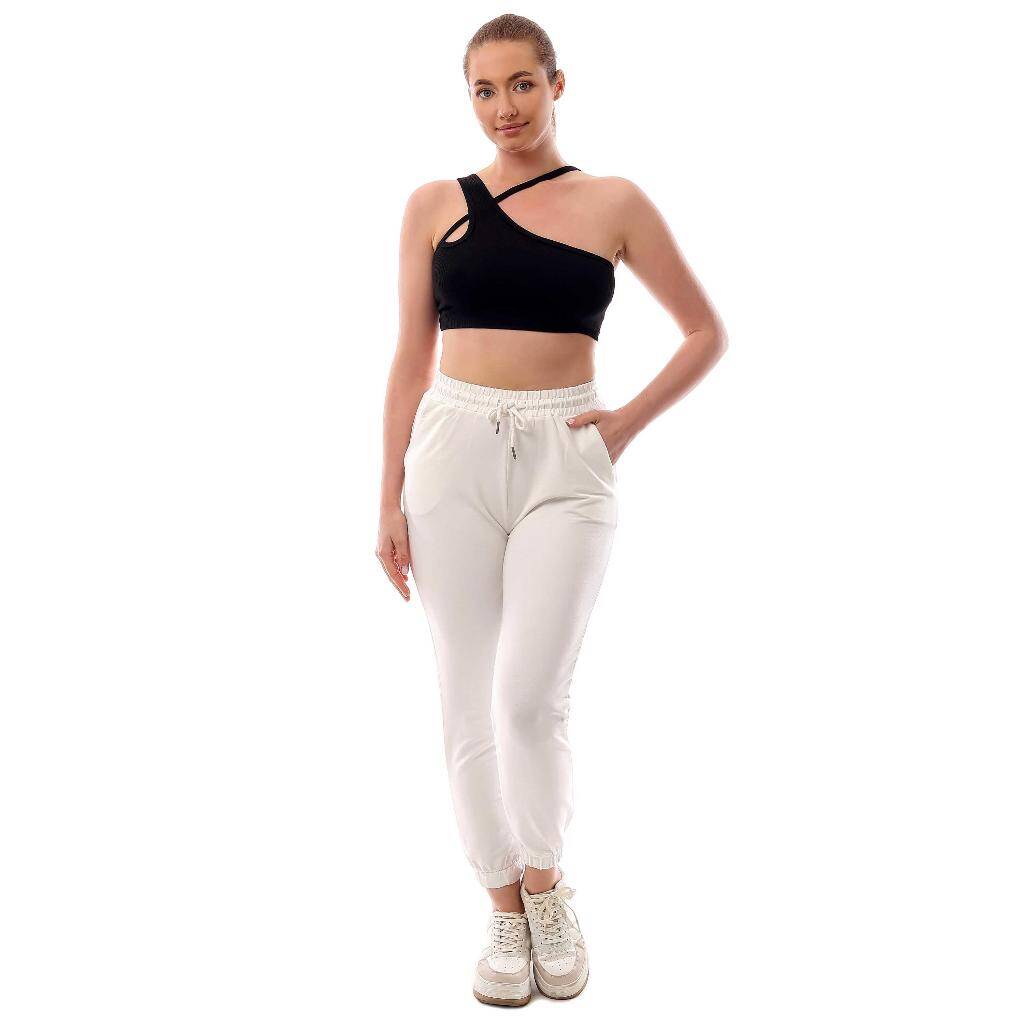 Fitilli Çapraz Askılı Crop Top Büstiyer Siyah 35200 - 2