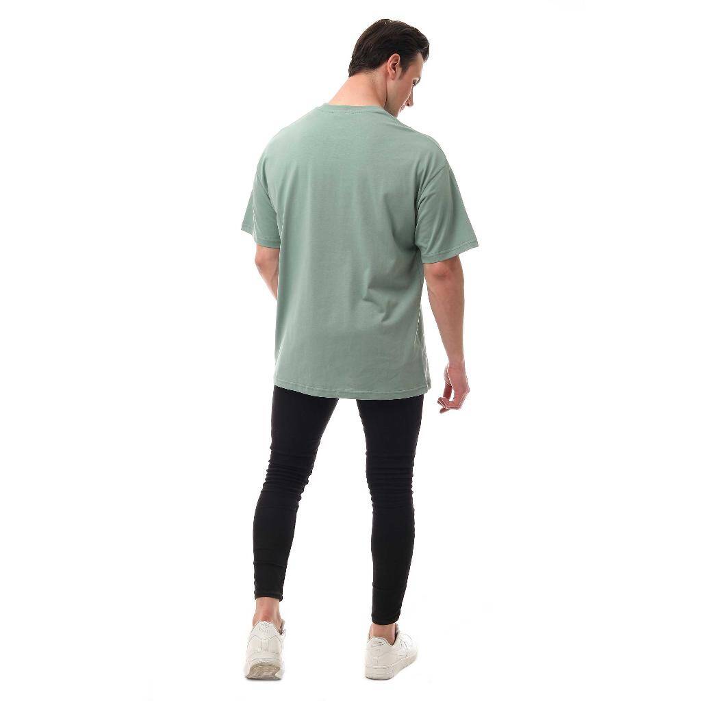 I'm Ok Relaxed Oversize Basic Erkek T-shirt Mint 6000 - 4