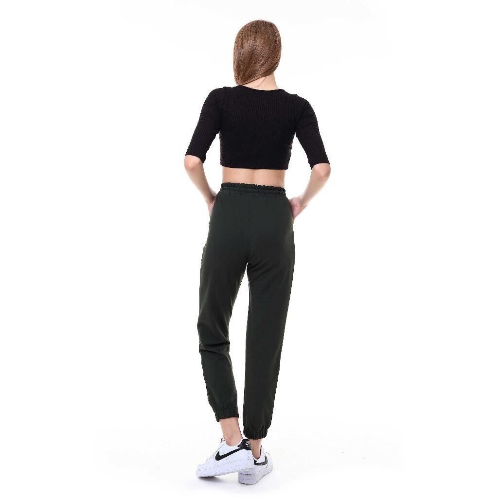 Kadın Jogger Tek Alt Eşofman Haki 3001 - 5